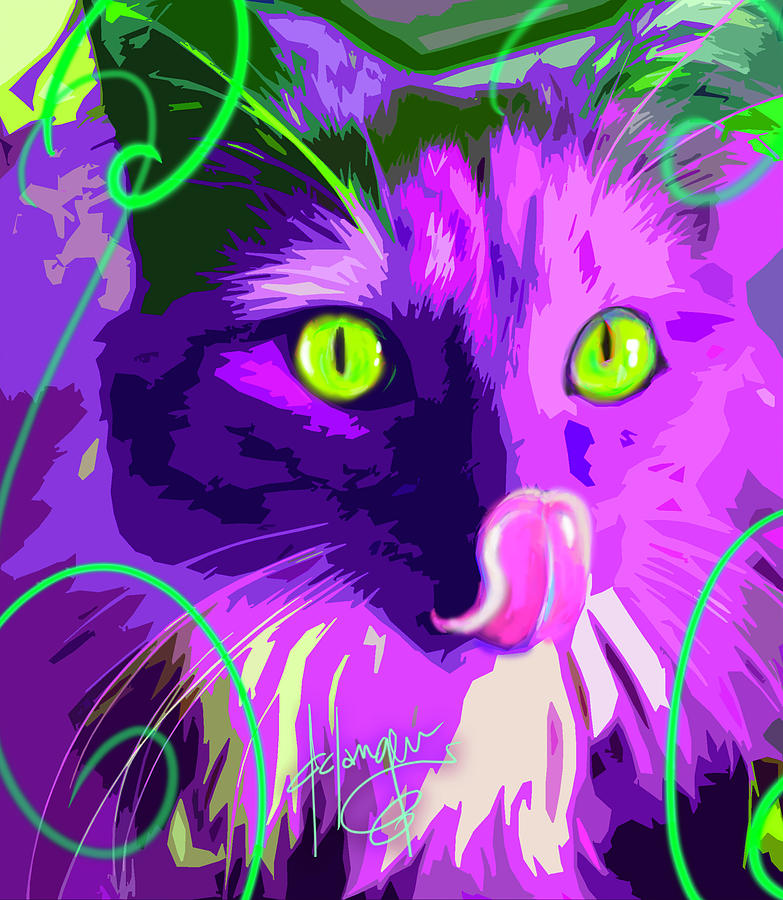 pOpCat Slick Painting by DC Langer