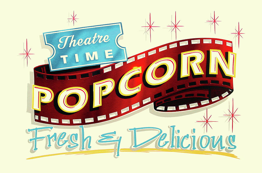 Vintage Digital Art - Popcorn Freshf by Retroplanet
