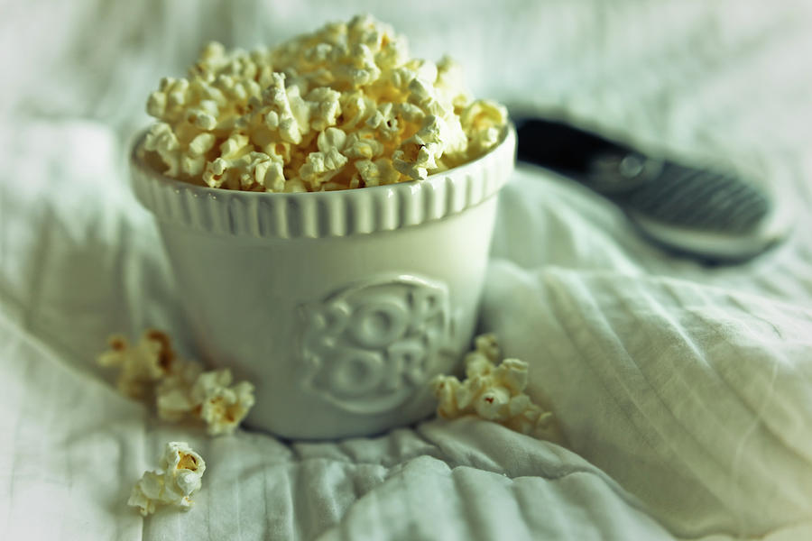 Popcorn In Bed Photograph by Steven Brisson Photography