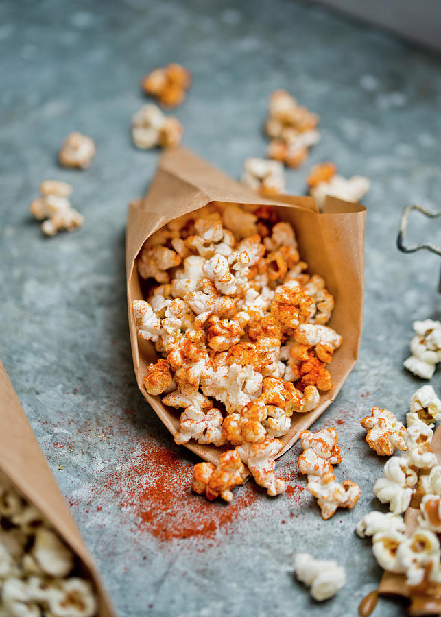 Popcorn With Smoked Paprika Photograph by Dorota Indycka