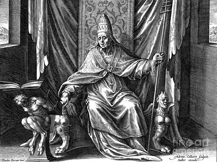 Pope Gregory I, The Great, C1540-1567 Drawing by Print Collector