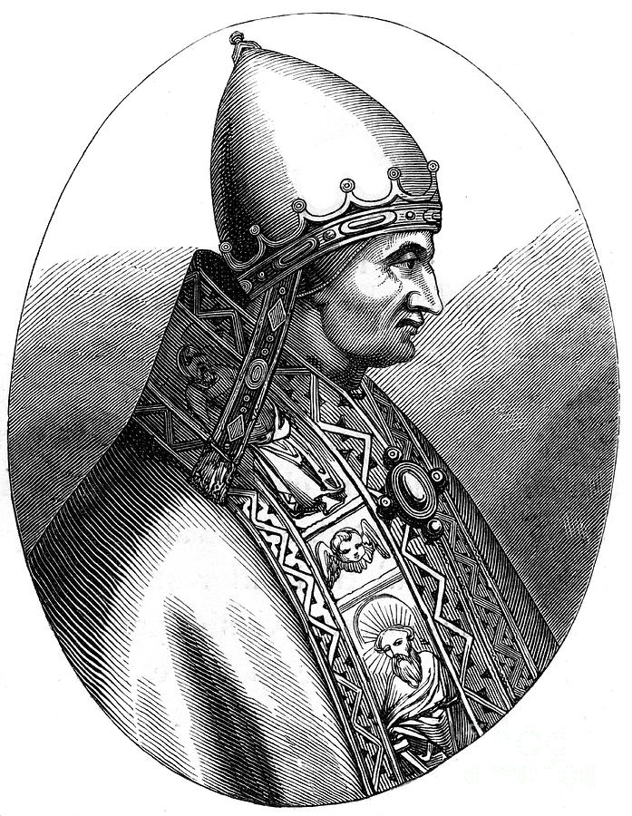 Pope Innocent Iv 1180-1254, 1849 Drawing by Print Collector