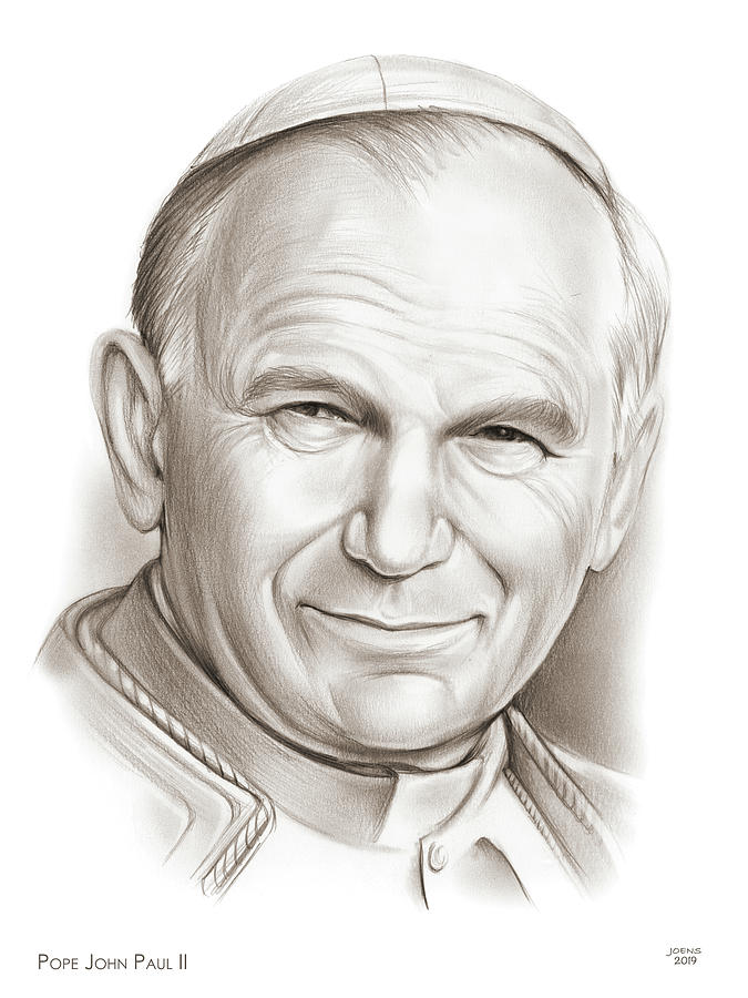 Pope John Paul II Drawing