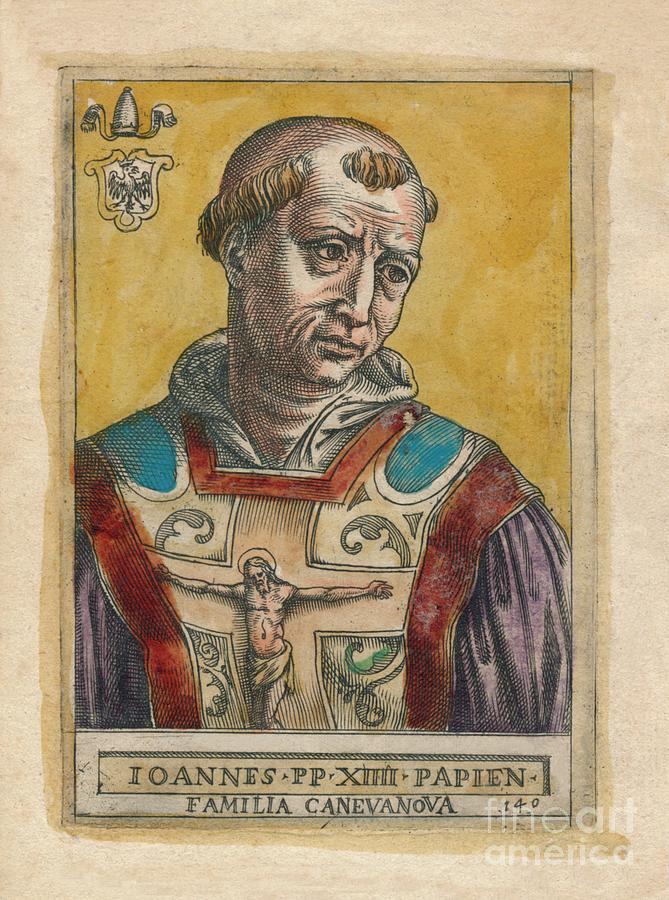 Pope John Xiv Creator Unknown Drawing by Print Collector