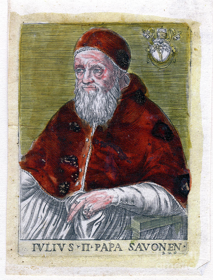 Pope Julius II Drawing by Print Collector