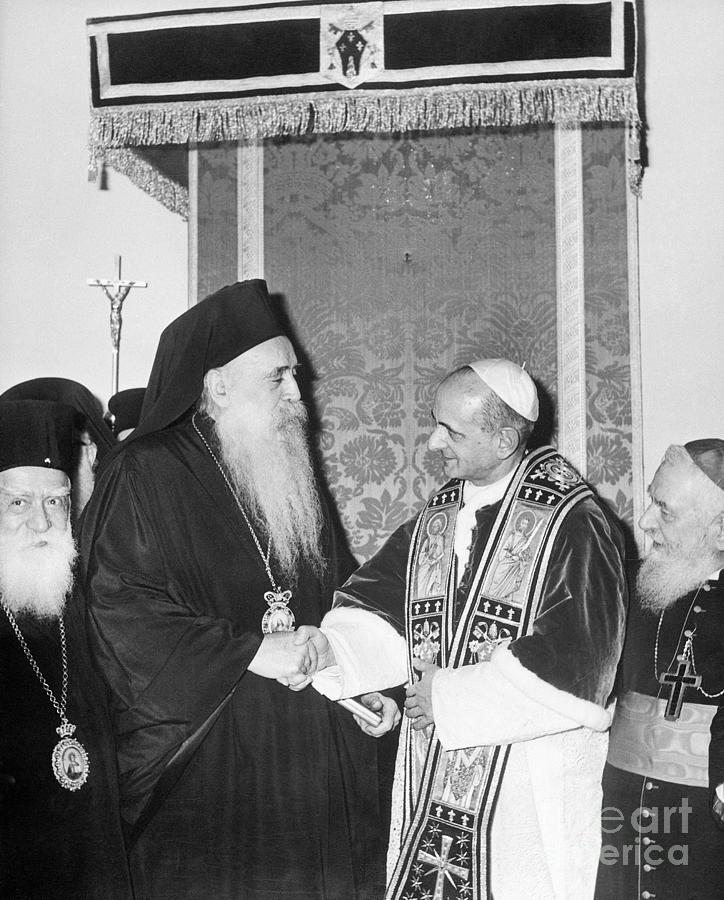 Pope Paul Vi And Patriarch Athenagoras Photograph by Bettmann - Pixels