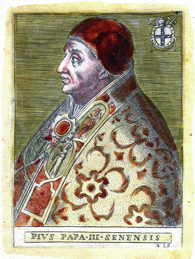 Pope Pius IIi Drawing by Print Collector