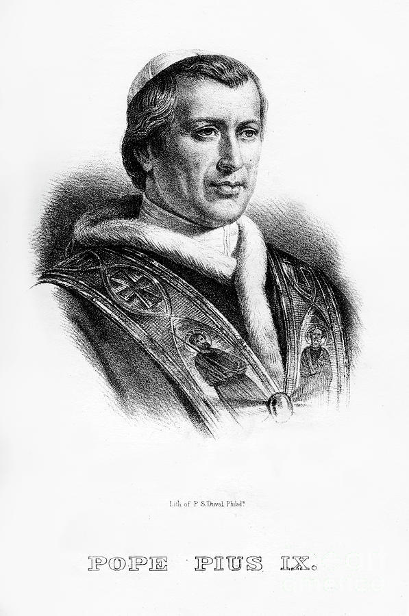 Pope Pius Iv, 1854 Drawing by Print Collector
