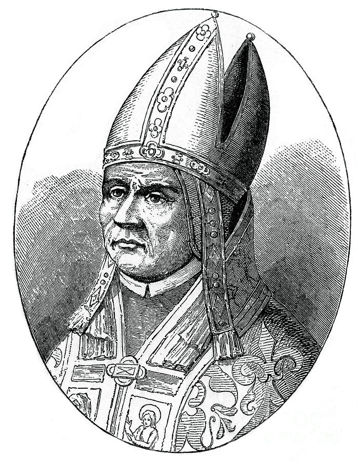 Tangle Hus Pilgrim Pope Sylvester I, 1870 by Print Collector