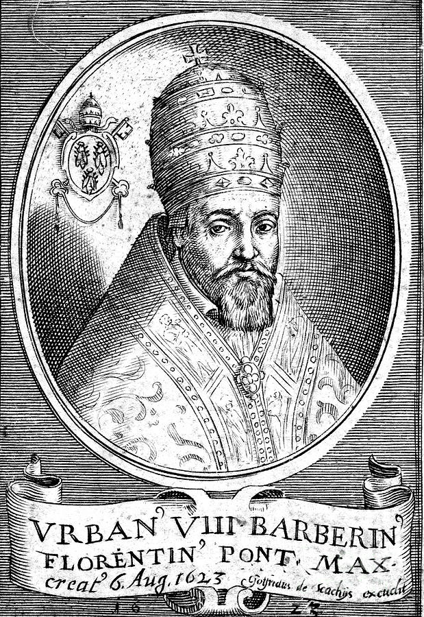 Pope Urban Viii 1568-1644 Drawing by Print Collector