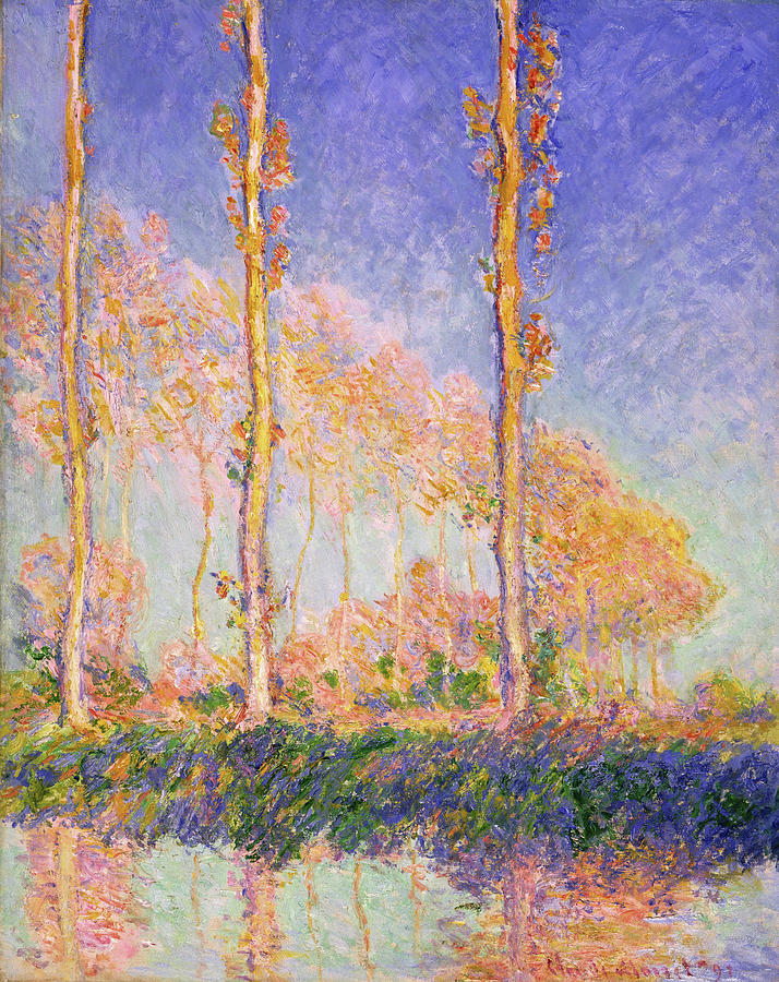 Poplars - Digital Remastered Edition Painting by Claude Monet - Fine ...