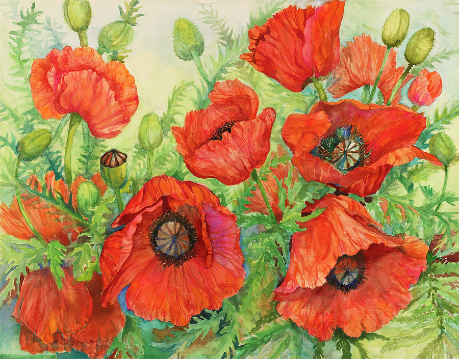 Poppies At Their Peak Painting by Joanne Porter - Fine Art America