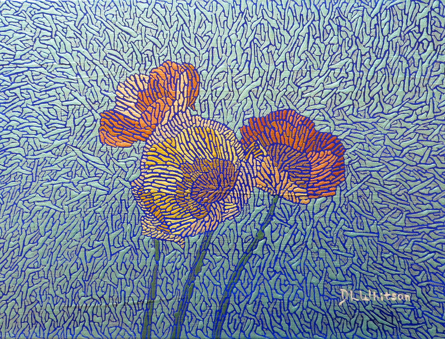 Poppies Painting by Darren Whitson