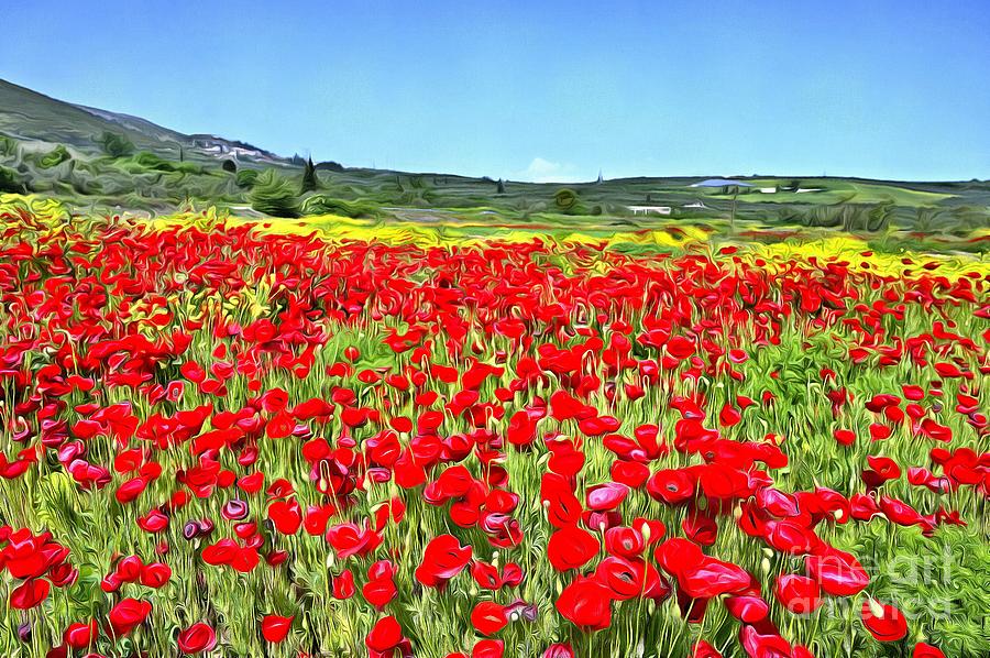 Poppies during springtime IV by George Atsametakis Poppies during springtime IV by George Atsametakis
