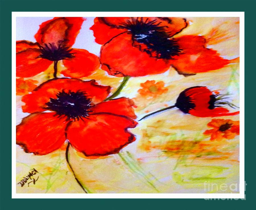 Poppies In Bloom Painting
