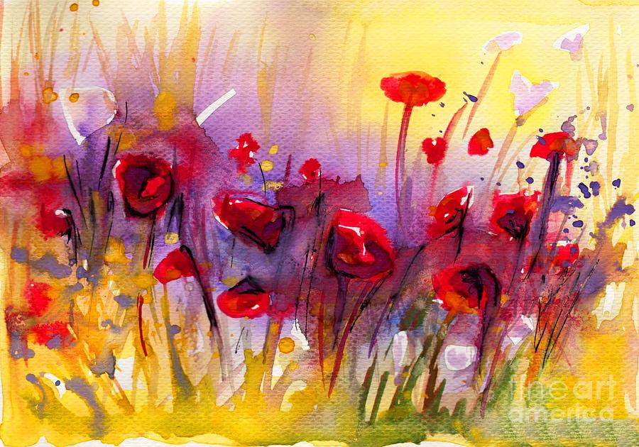 poppies on meadow by Katarzyna Bruniewska-Gierczak poppies on meadow by Katarzyna Bruniewska-Gierczak
