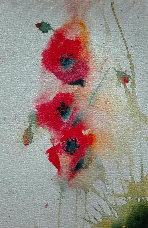 Poppies Painting by Sandie Croft