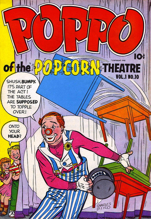 Poppo of the Popcorn Theater Vol.1#2 Painting by Charles Biro