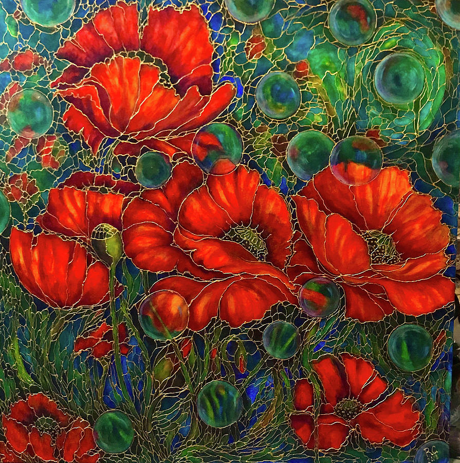 Poppy Dreams Painting by Rae Chichilnitsky