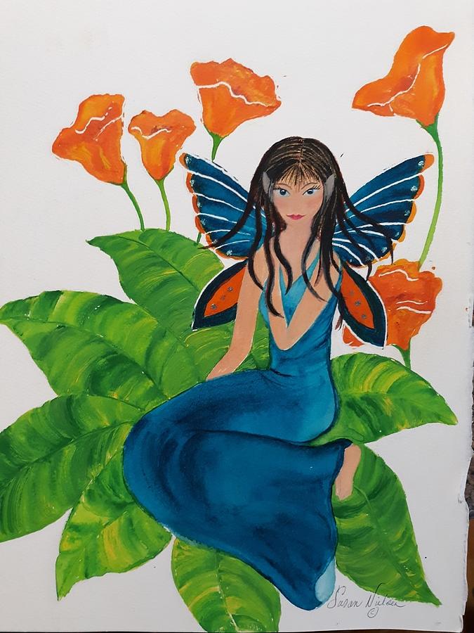 Poppy Fairy Painting by Susan Nielsen
