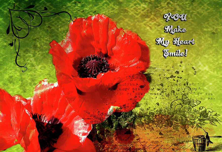 Flower Photograph - Poppy Greeting Card by Linda Cox
