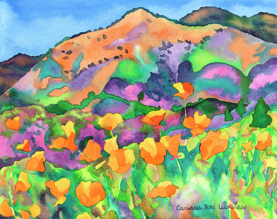 Spring Painting - Poppy Hills by Carissa Luminess