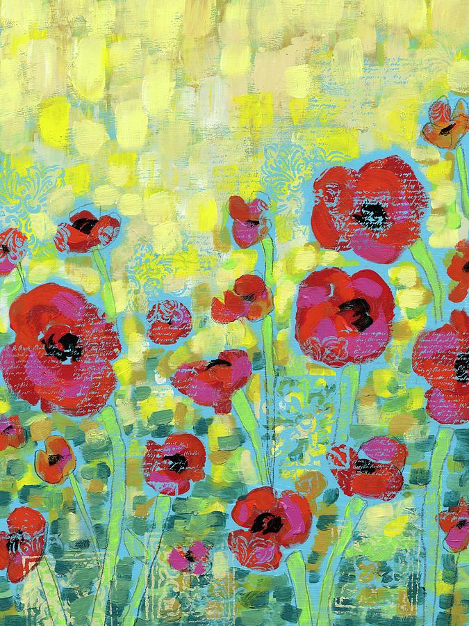 Poppy Impressions II Painting by Jennifer Goldberger