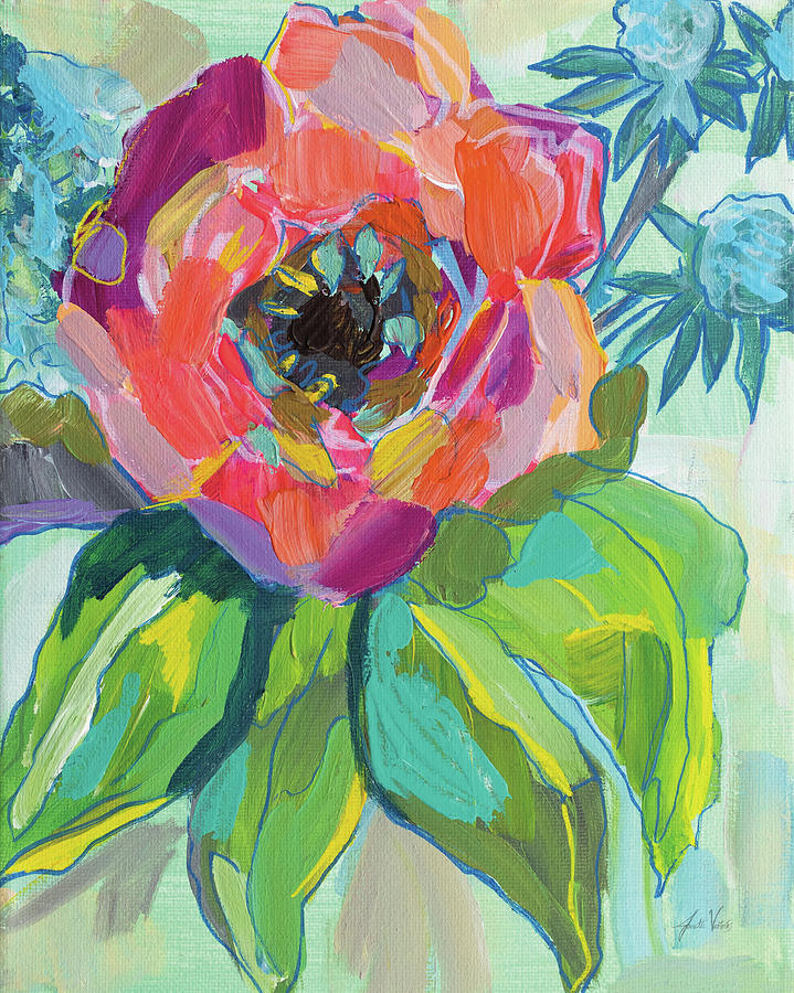 Flower Painting - Poppy by Jeanette Vertentes