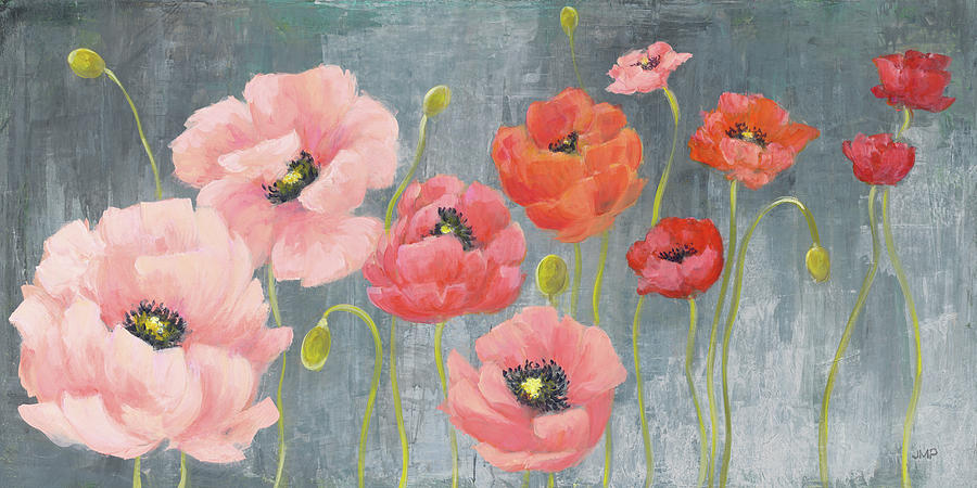 Flower Painting - Poppy Party by Julia Purinton