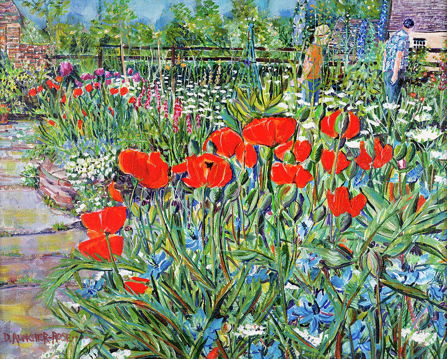 Poppy Path Painting by Seeables Visual Arts