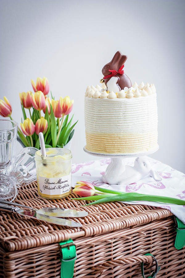 Poppyseed And Lemon Layer Cake Of Easter Photograph by Cau De Sucre