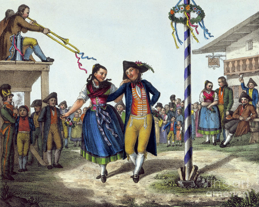 Popular Festivities, Mid 19th Century Drawing by Print Collector