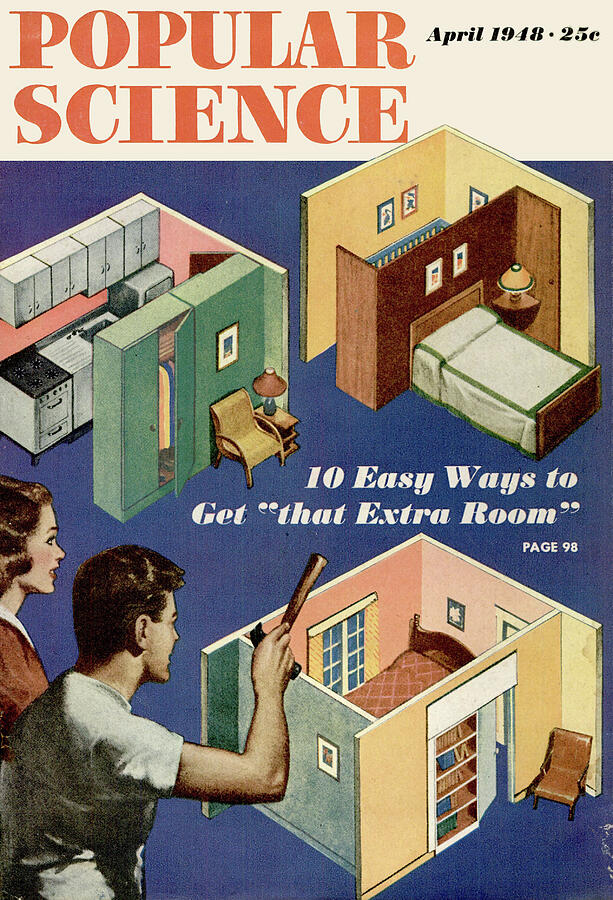 Popular Science Magazine Cover April 1948 Drawing by Popular Science Popular Science Magazine Cover April 1948 Drawing by Popular Science