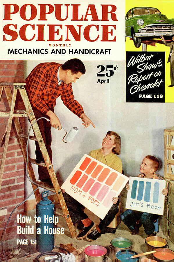 Popular Science Magazine Cover April 1953 Drawing by Popular Science Popular Science Magazine Cover April 1953 Drawing by Popular Science