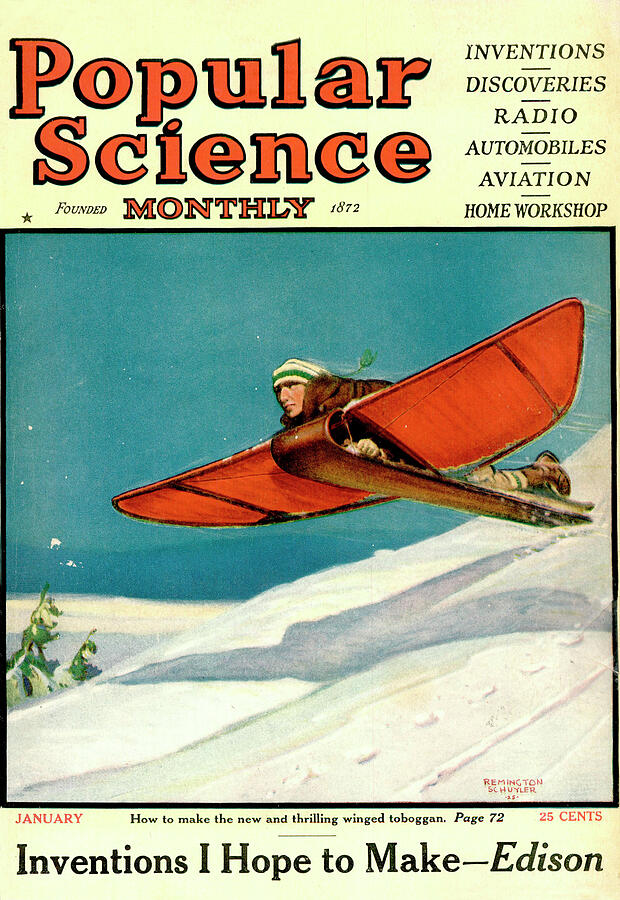 Popular Science Magazine Cover January 1928 Digital Art by Popular Science Popular Science Magazine Cover January 1928 Digital Art by Popular Science