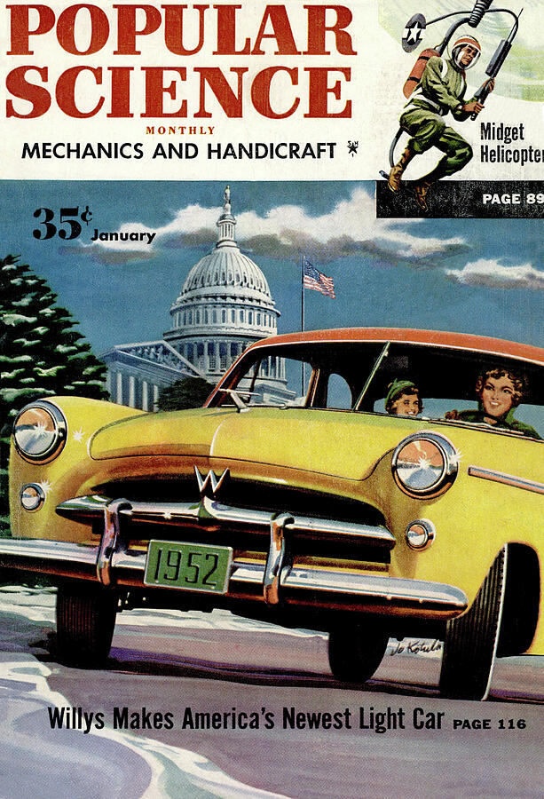 Popular Science Magazine Cover January 1952 Drawing by Popular Science Popular Science Magazine Cover January 1952 Drawing by Popular Science