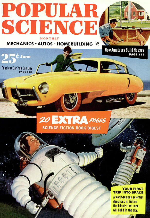 Popular Science Magazine Cover June 1953 Issue Mixed Media by Popular Science Popular Science Magazine Cover June 1953 Issue Mixed Media by Popular Science