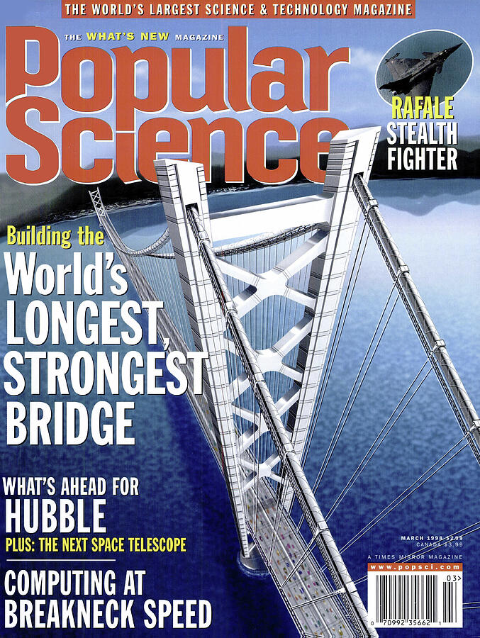 Popular Science Magazine Cover March 1998 Issue Drawing by Popular Science Popular Science Magazine Cover March 1998 Issue Drawing by Popular Science
