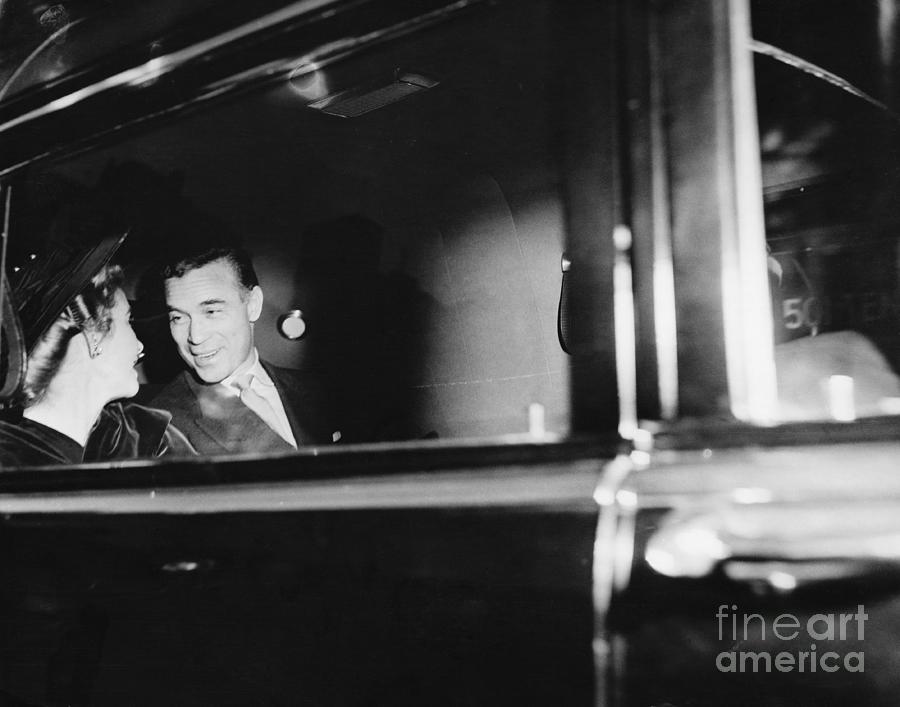 Porfirio Rubirosa In Car With Barbara Photograph by Bettmann