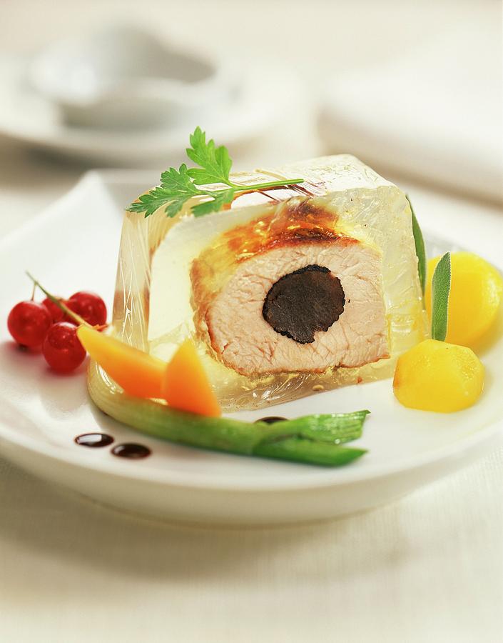 Pork Filet Mignon With Truffles In Aspic Terrine Photograph by Lawton