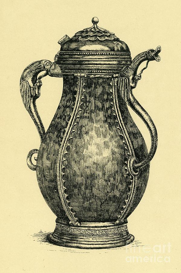 Porphyry Ewer Drawing by Print Collector