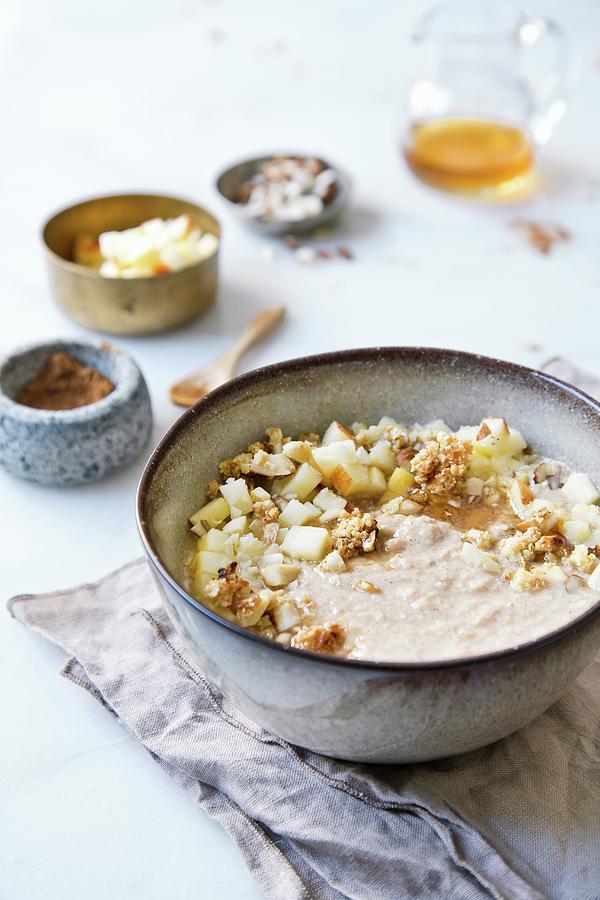 Porridge With Apple And Honey Photograph by Denise Rene Schuster