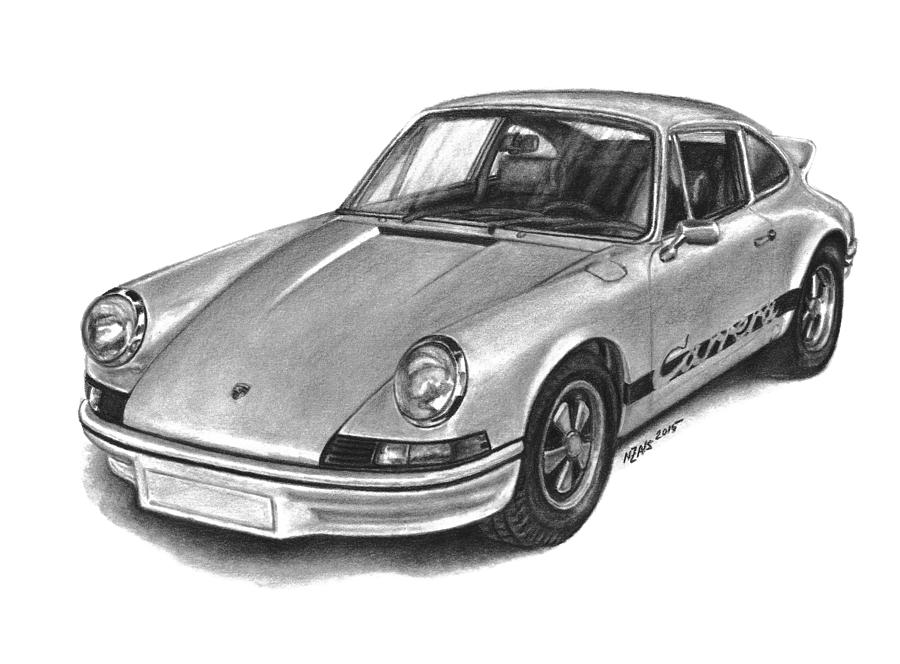 Porsche 911 Classic рисунок