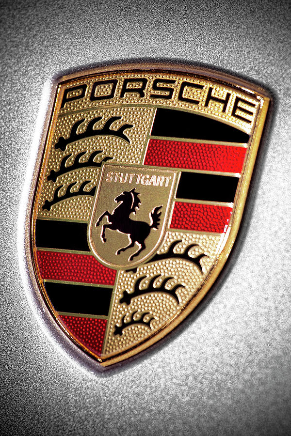 Car Photograph - Porsche Hood Badge by Gordon Dean II
