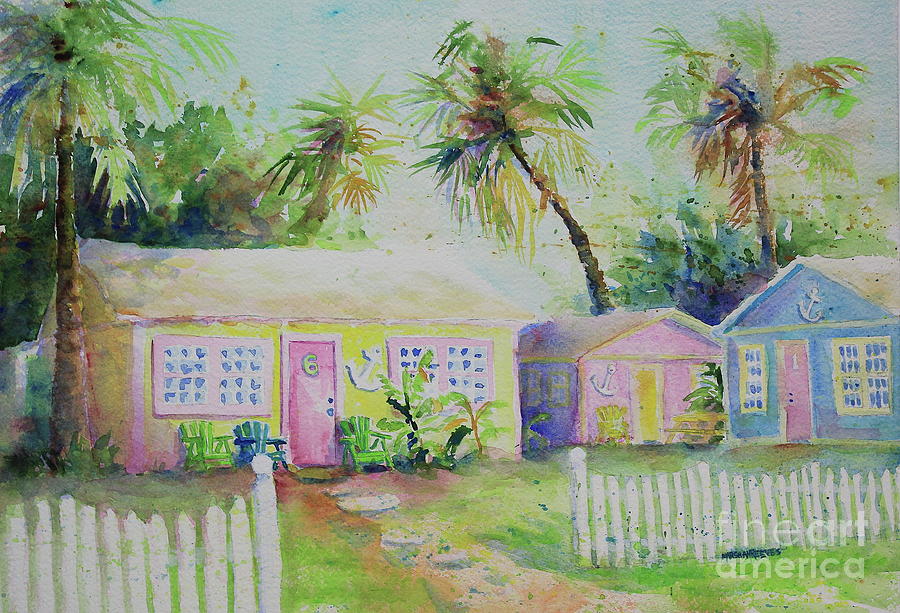 Port A Cabins Painting By Marsha Reeves