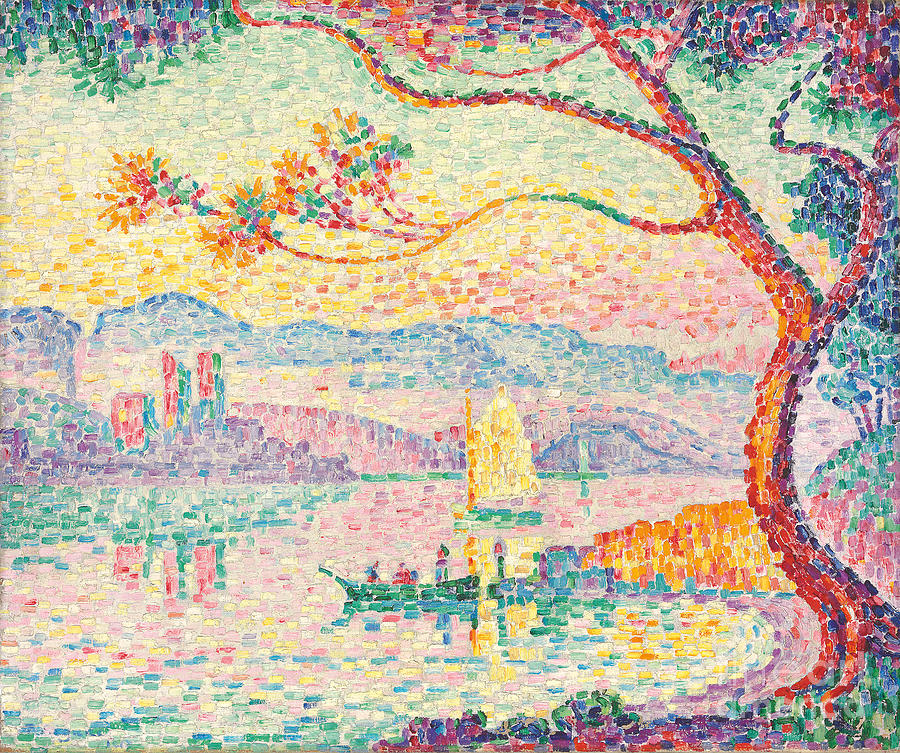Port Dantibes, 1917 Painting by Paul Signac