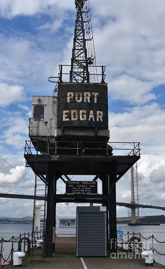 Port Edgar Crane - South Queensferry Photograph by Yvonne Johnstone
