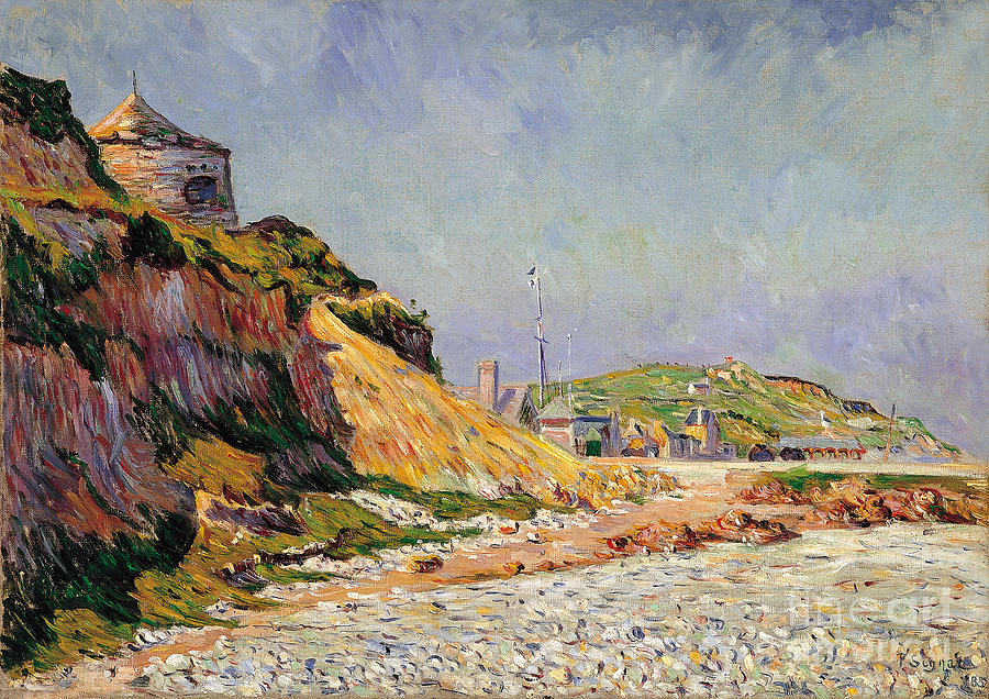 Port-en-bessin, The Beach. Artist Drawing by Heritage Images