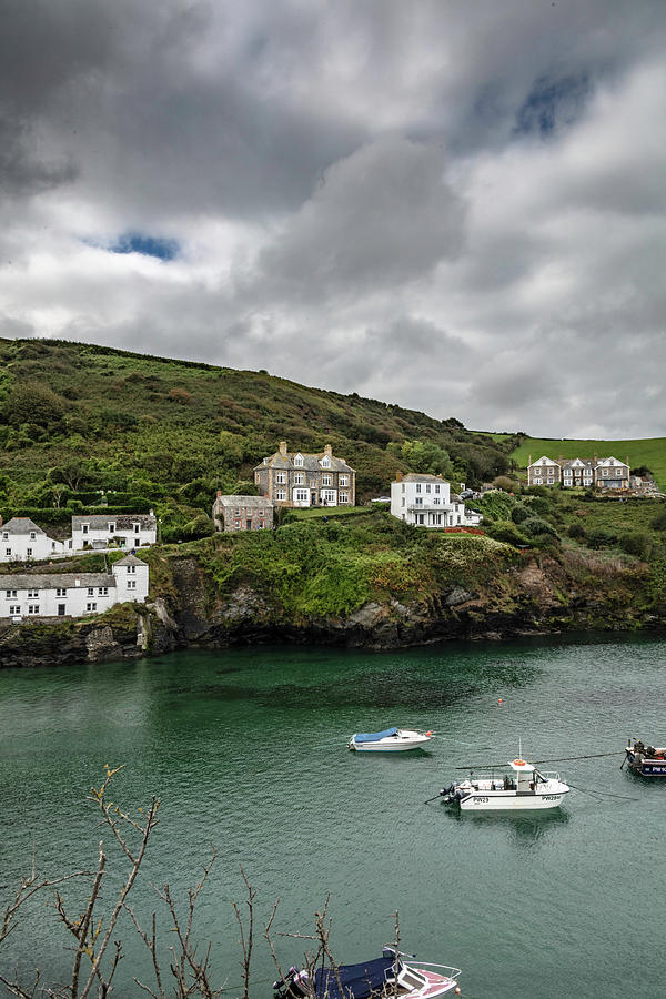 Port Isaac Harbor and Homes Photograph by Forest Alan Lee