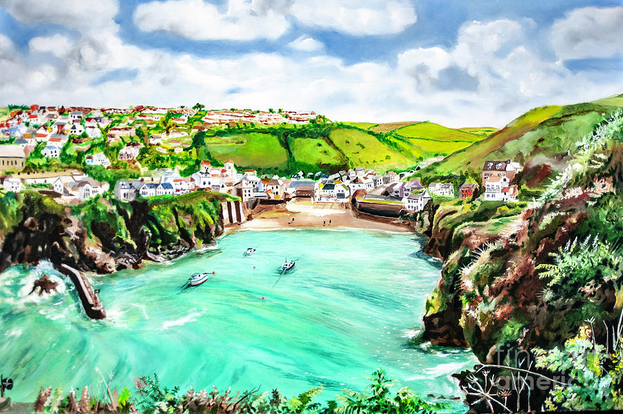 Port Isaac Painting by James Lavott